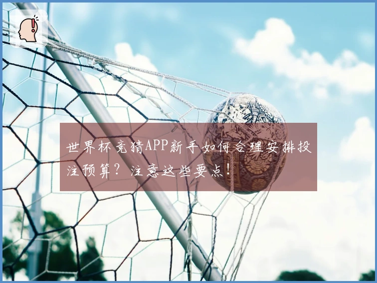 世界杯竞猜APP新手如何合理安排投注预算？注意这些要点！